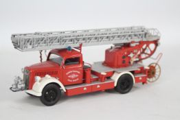 Schuco - An unboxed Opel Blitz S 3t in Betriebs Feuerwehr livery in 1:43 scale # 03701.