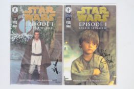 Dark Horse - Star Wars - 2 x signed limited edition comics Star Wars Episode1 Anakin Skywalker
