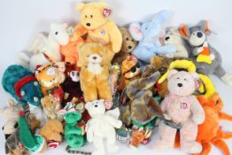 Ty Beanies - A quantity of 30 x Ty Beanie Babies and Buddies - Lot includes a Beanie Baby rabbit,