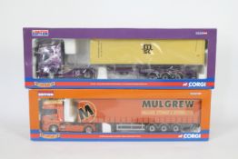 Corgi - A pair of boxed 1:50 scale Limited Edition diecast trucks from the Corgi 'Hauliers of