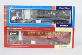 Corgi - 2 x boxed limited edition trucks in 1:50 scale,