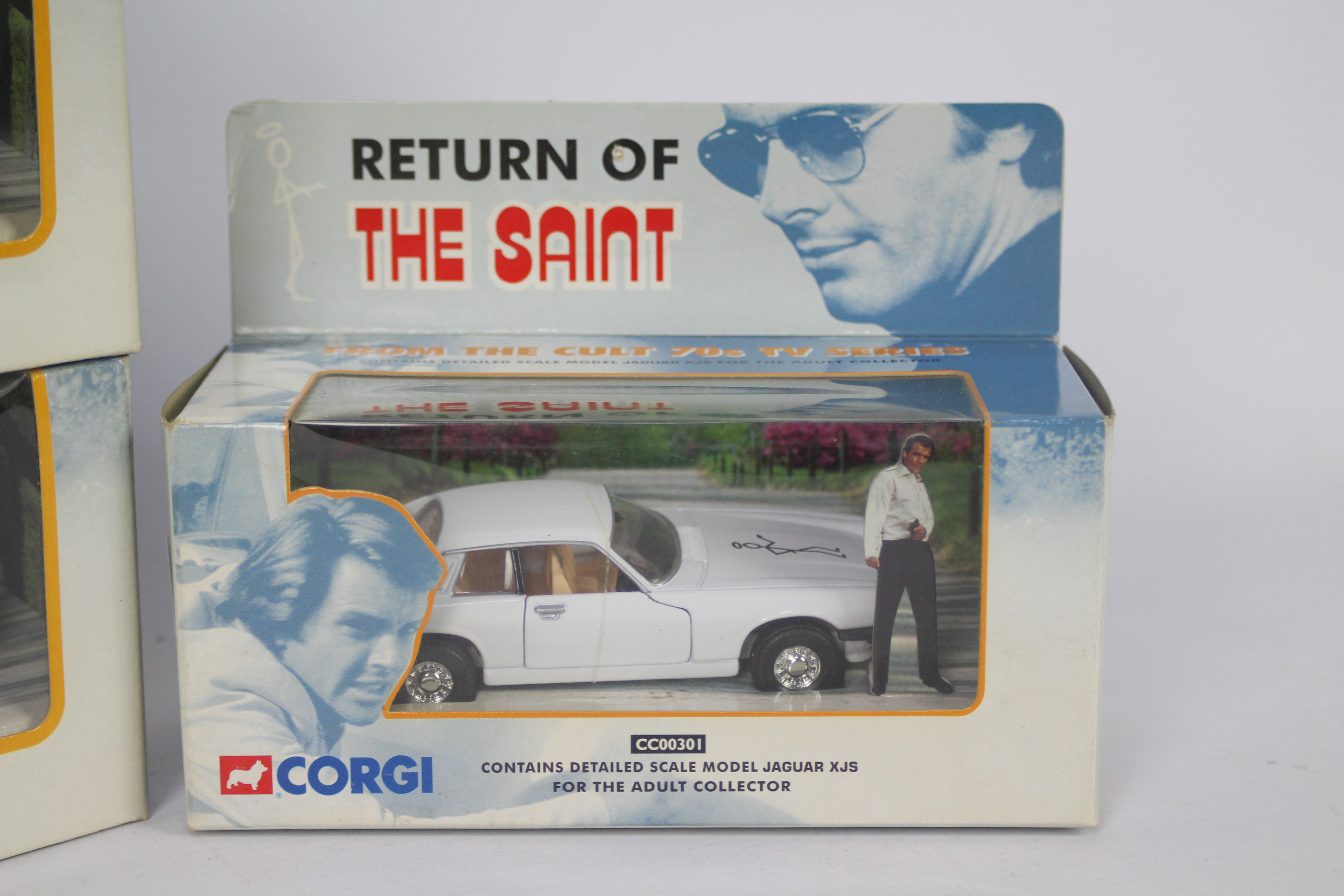 Corgi - Three boxed TV related 'Return of the Saint' diecast model Jaguar XJS vehicles from Corgi. - Image 2 of 3