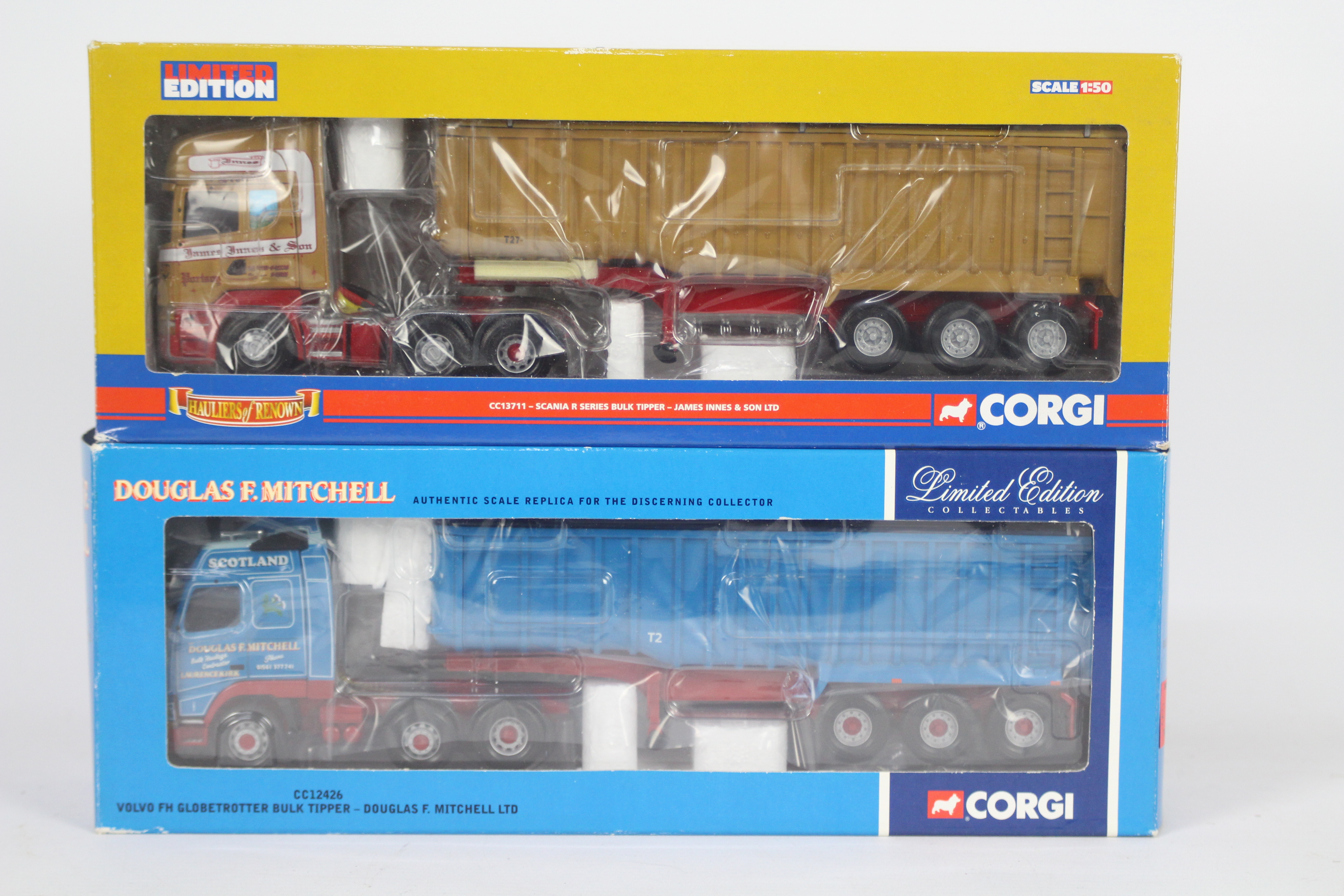 Corgi - Hauliers Of Renown - 2 x boxed edition trucks in 1:50 scale,
