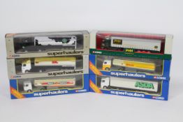 Corgi - Superhaulers - 6 x boxed trucks including Scania Tanker in Biffa livery # 59544,