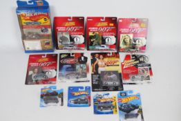 Hot Wheels - Johnny Lightning - James Bond - Batman - 12 x boxed / carded model cars in 1:64 scale