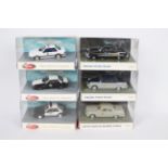 White Rose - 6 x boxed limited edition American Police cars in 1:43 scale,