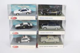 White Rose - 6 x boxed limited edition American Police cars in 1:43 scale,