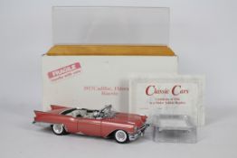 Danbury Mint - A boxed 1:24 scale 1957 Cadillac Eldorado Biarritz by Danbury Mint.