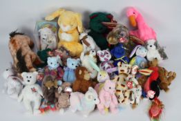 Ty Beanies - A quantity of 30 x Ty Beanie Babies and Buddies - Lot includes a 'Color Me Beanie'