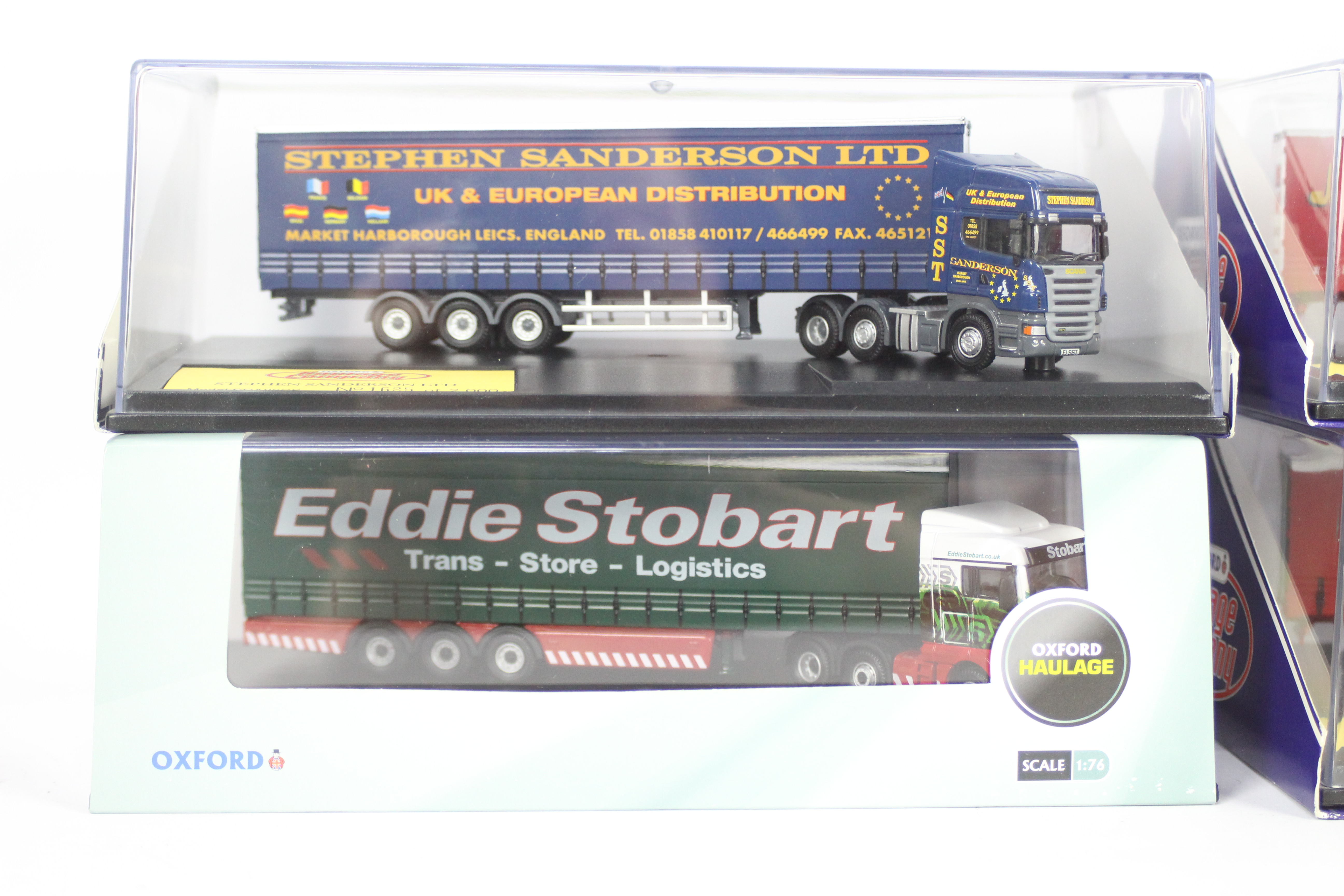 Oxford - Haulage Company - 4 x boxed limited edition trucks in 1:76 scale including Scania R420 in - Image 3 of 3