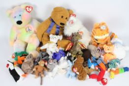 Ty Beanies - A quantity of 30 x Ty Beanie Babies and Buddies - Lot includes a 'Nook the Husky'