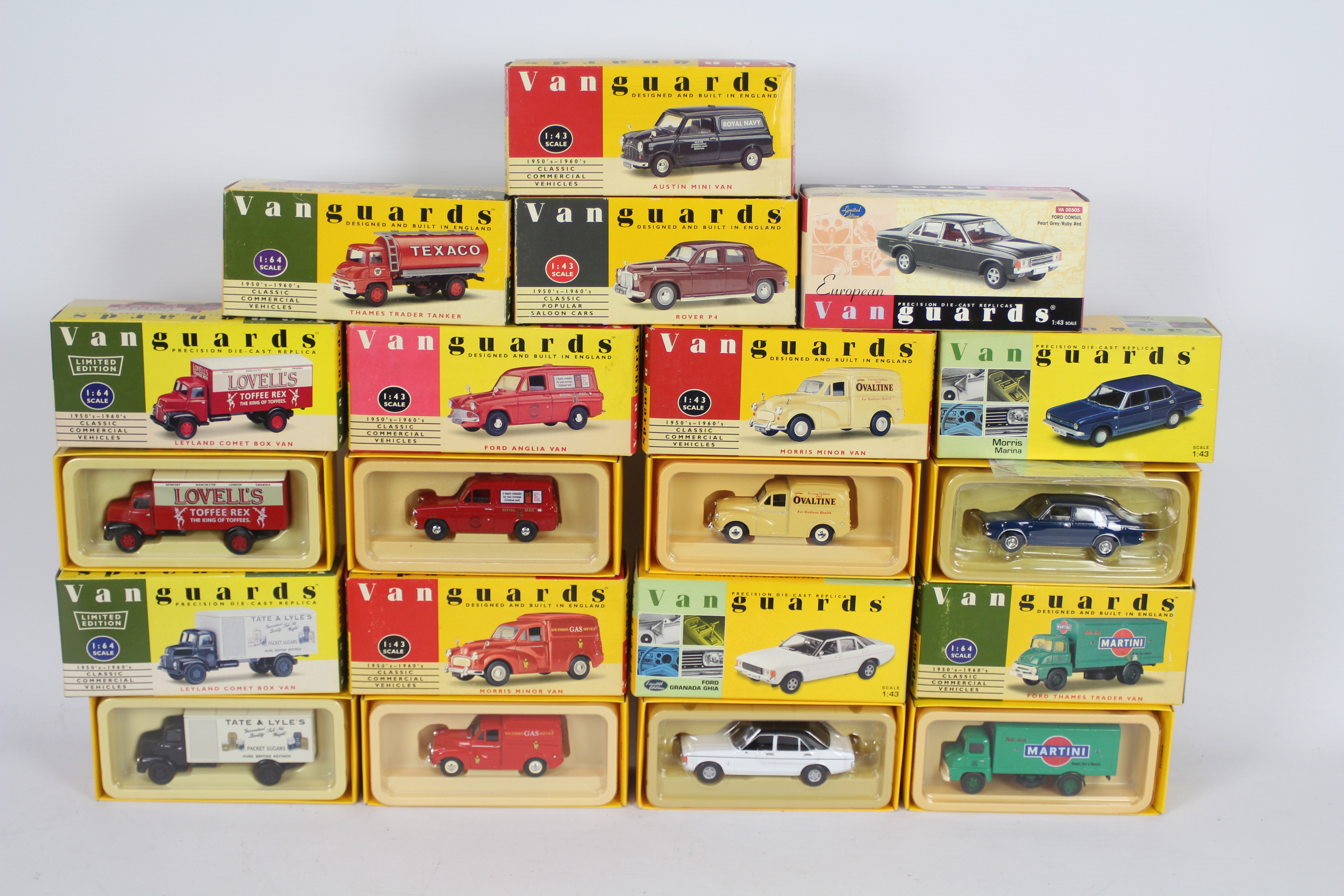 Vanguards -12 boxed diecast model vehicles by Vanguards.