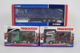 Corgi - Two boxed 1:50 scale Limited Edition diecast 'Truckfest' trucks including CC13704 Scania R