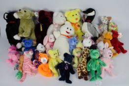 Ty Beanies - A quantity of 30 x Ty Beanie Babies and Buddies - Lot includes a 'Mystique' Beanie