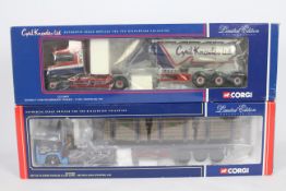 Corgi - A pair of boxed Corgi Limited Edition 1:50 scale diecast trucks.