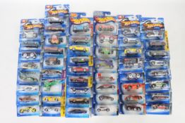 Hot Wheels - 50 x unopened carded models from the 2000s including Austin Healey # M6985,