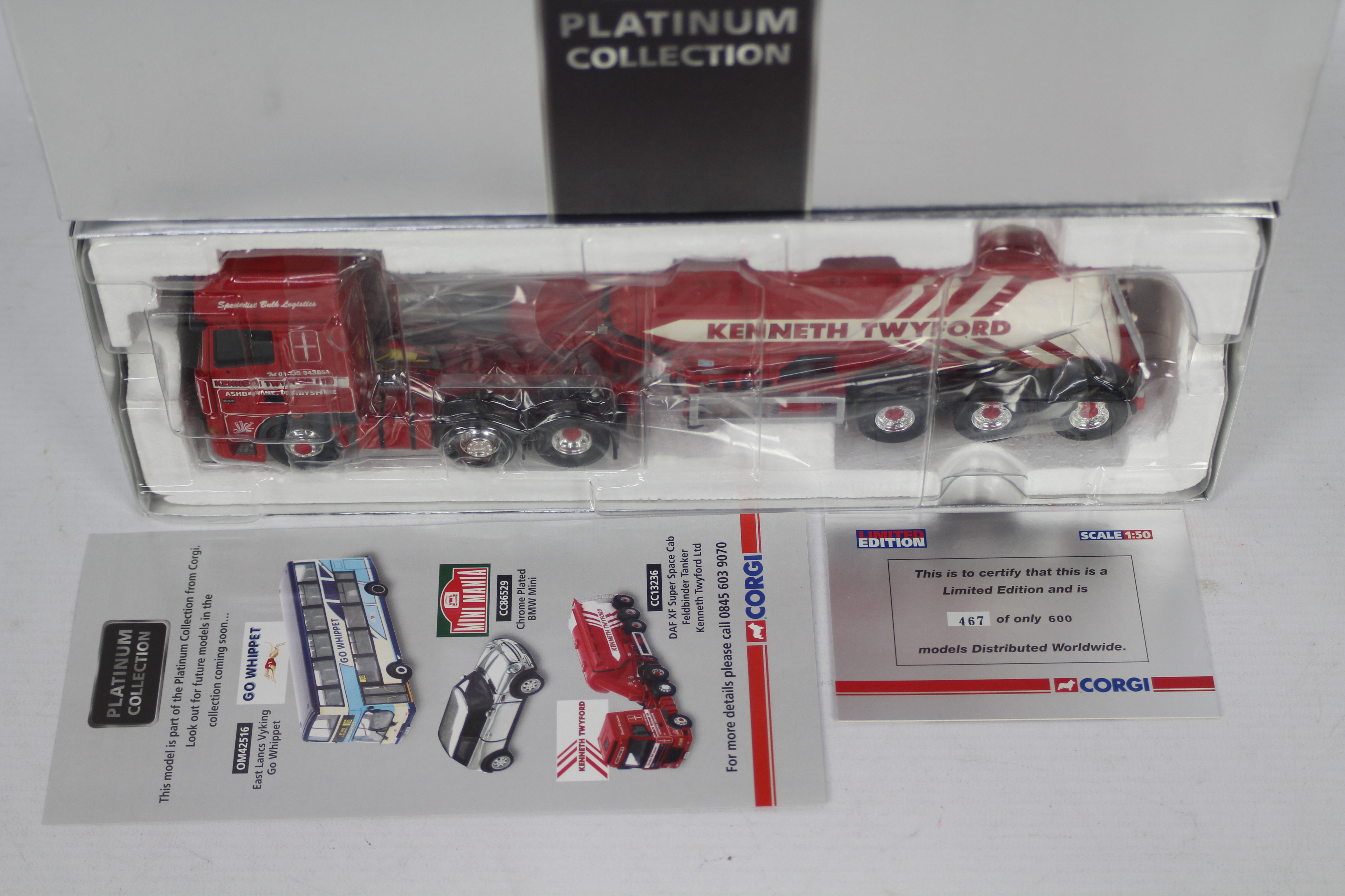 Corgi - A scarce boxed 1:50 Corgi Limited Edition 'Platinum Collection' CC13236 DAF XF Super Space - Image 2 of 3