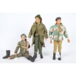 Palitoy, Action Man - Three unboxed vintage Action Man figures.