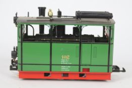 Lehmann - An unboxed Lehmann G gauge #2050 Elias Steam Tram Locomotive Op.No.102.