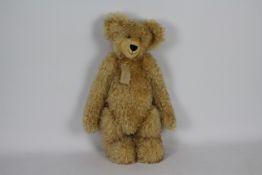 Unknown Maker - A traditional jointed hand made golden teddy bear called Bertie Boots,