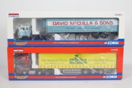 Corgi - Two boxed Corgi Limited Edition 1:50 scale diecast trucks from the Corgi 'Hauliers of