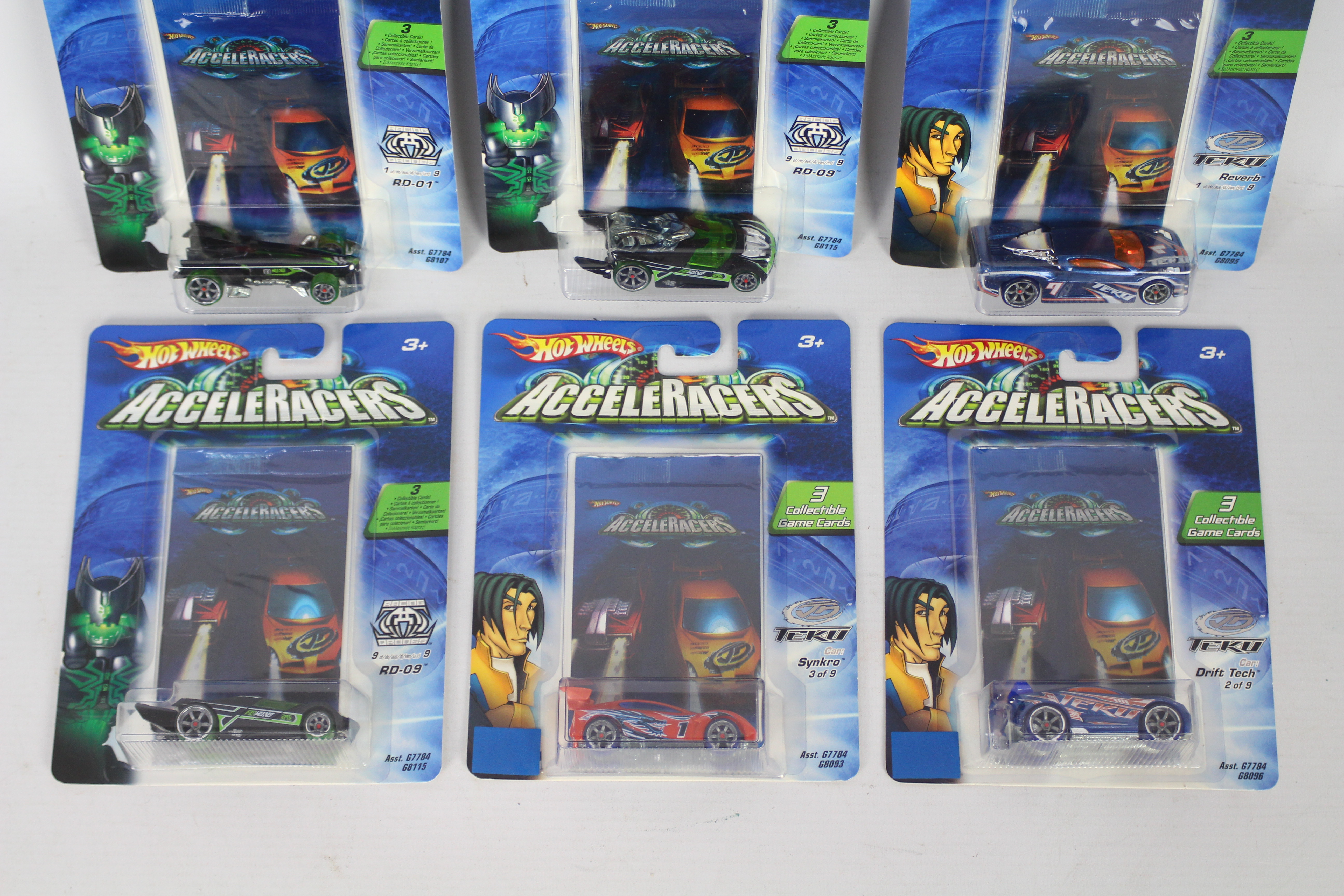 Hot Wheels - Acceleracers - 6 x unopened carded Acceleracers models from the Teku and Racing Drones - Image 3 of 3