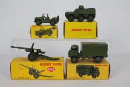 Dinky - 4 x boxed military vehicles, Covered Army Wagon # 623, 5.