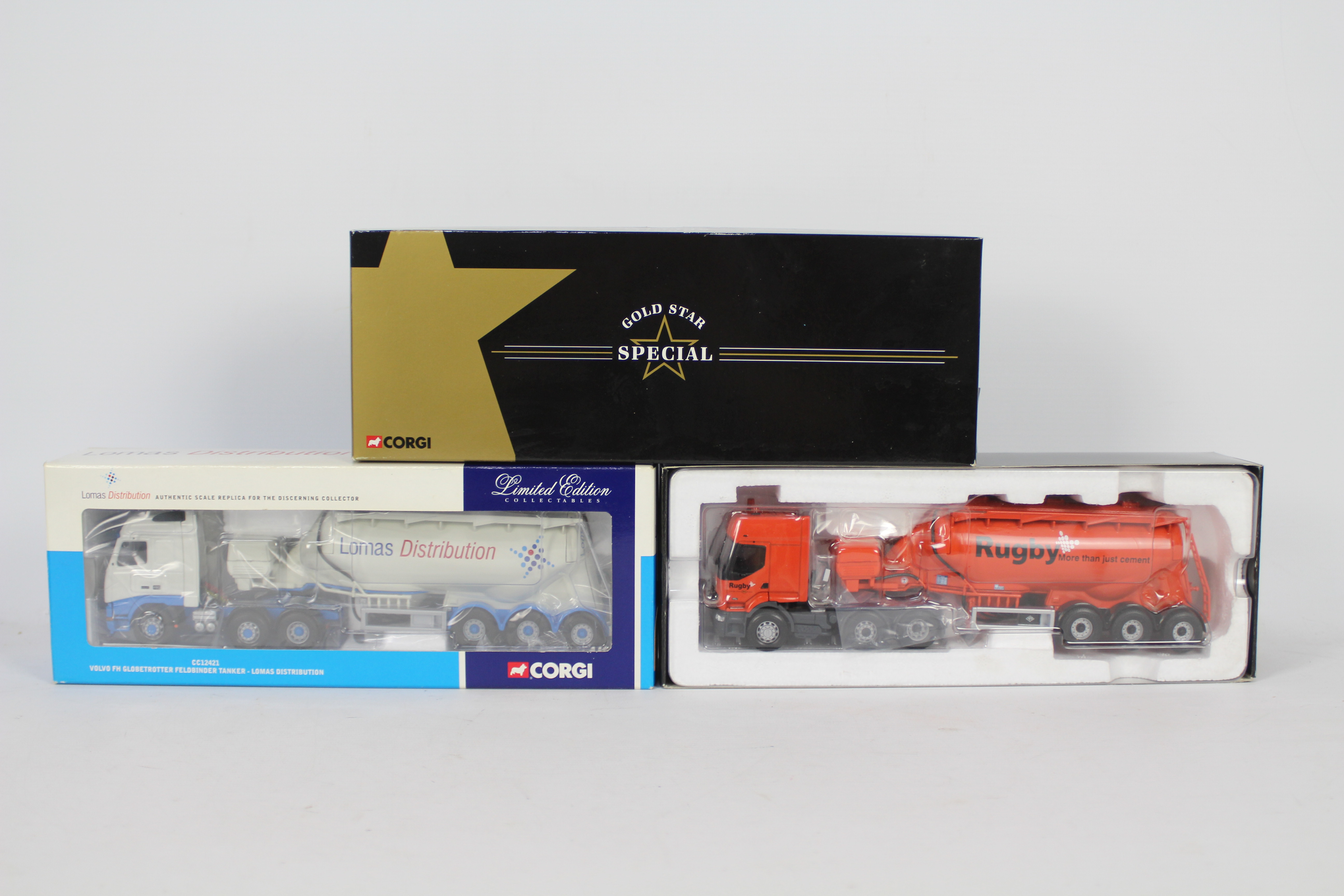 Corgi - Two boxed Corgi Limited Edition 1:50 scale diecast Feldbinder tanker trucks.