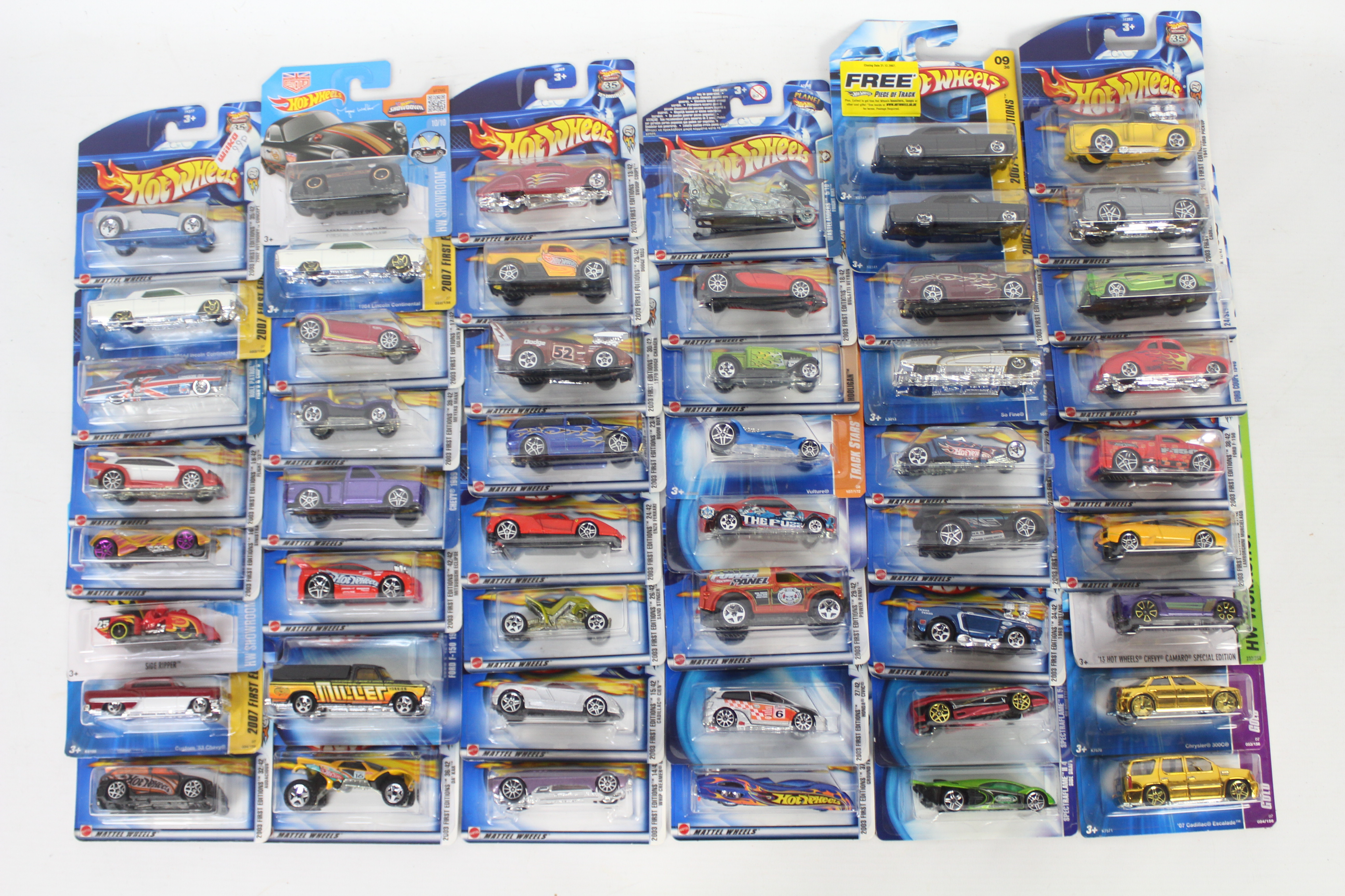 Hot Wheels - 50 x unopened carded models from the early 2000s including Bugatti Veyron # 56392, - Image 2 of 5