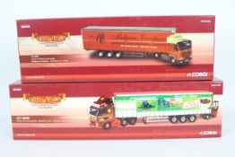 Corgi - A pair of boxed Corgi Limited Edition 1:50 scale diecast trucks from the Corgi 'Hauliers of