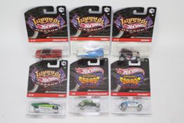 Hot Wheels - 6 x rare unopened models from the Larry's Garage series chosen by Hot Wheels designer