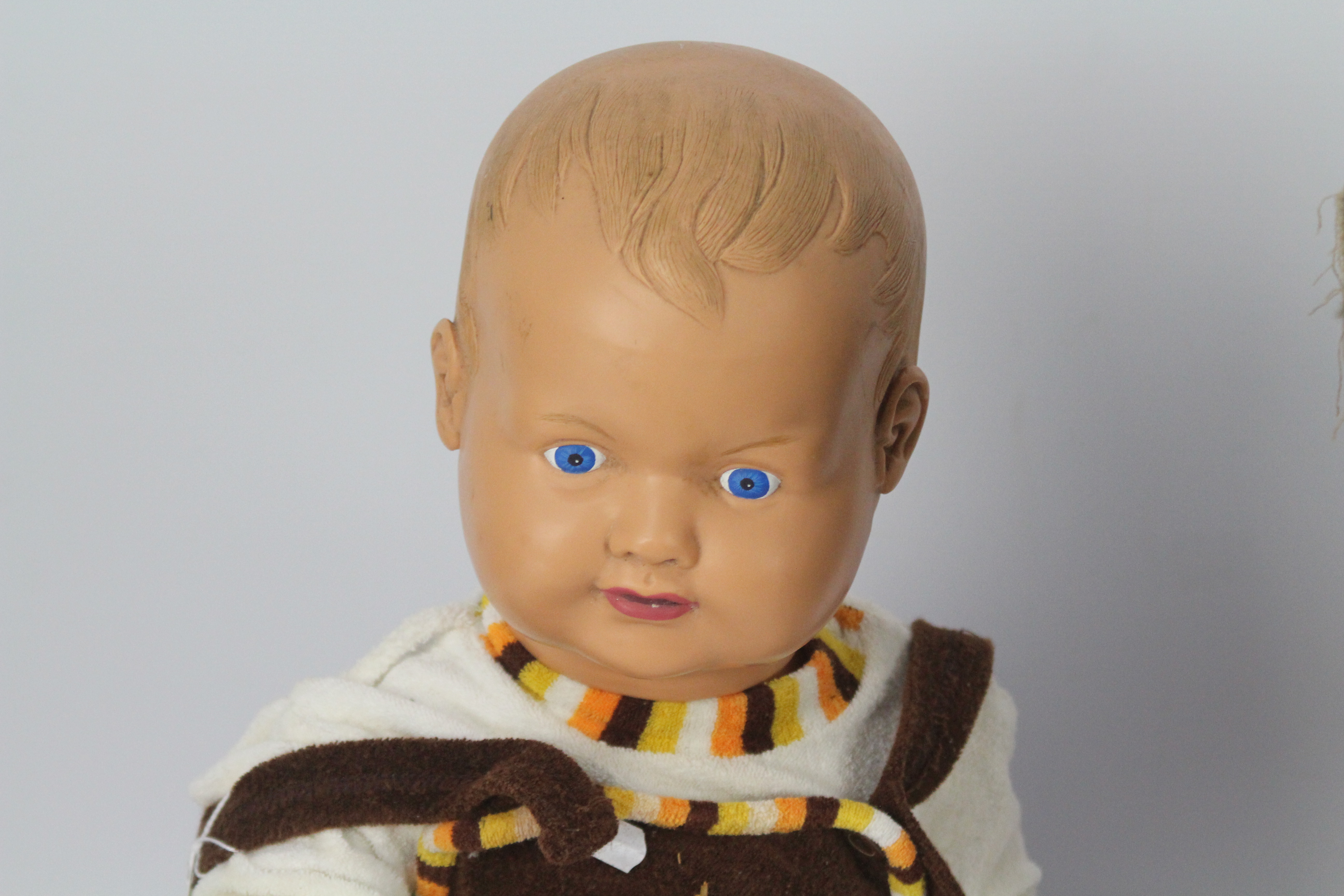 Triang, Other - An unboxed and unmarked vintage child mannequin doll with a Triang Push-Along-Dog. - Image 4 of 4