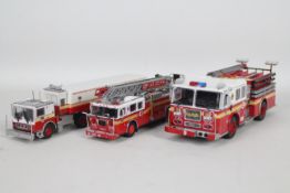Anmer - Altaya - Winross - 3 x unboxed FDNY vehicles in 1:64 and 1:43 scales,