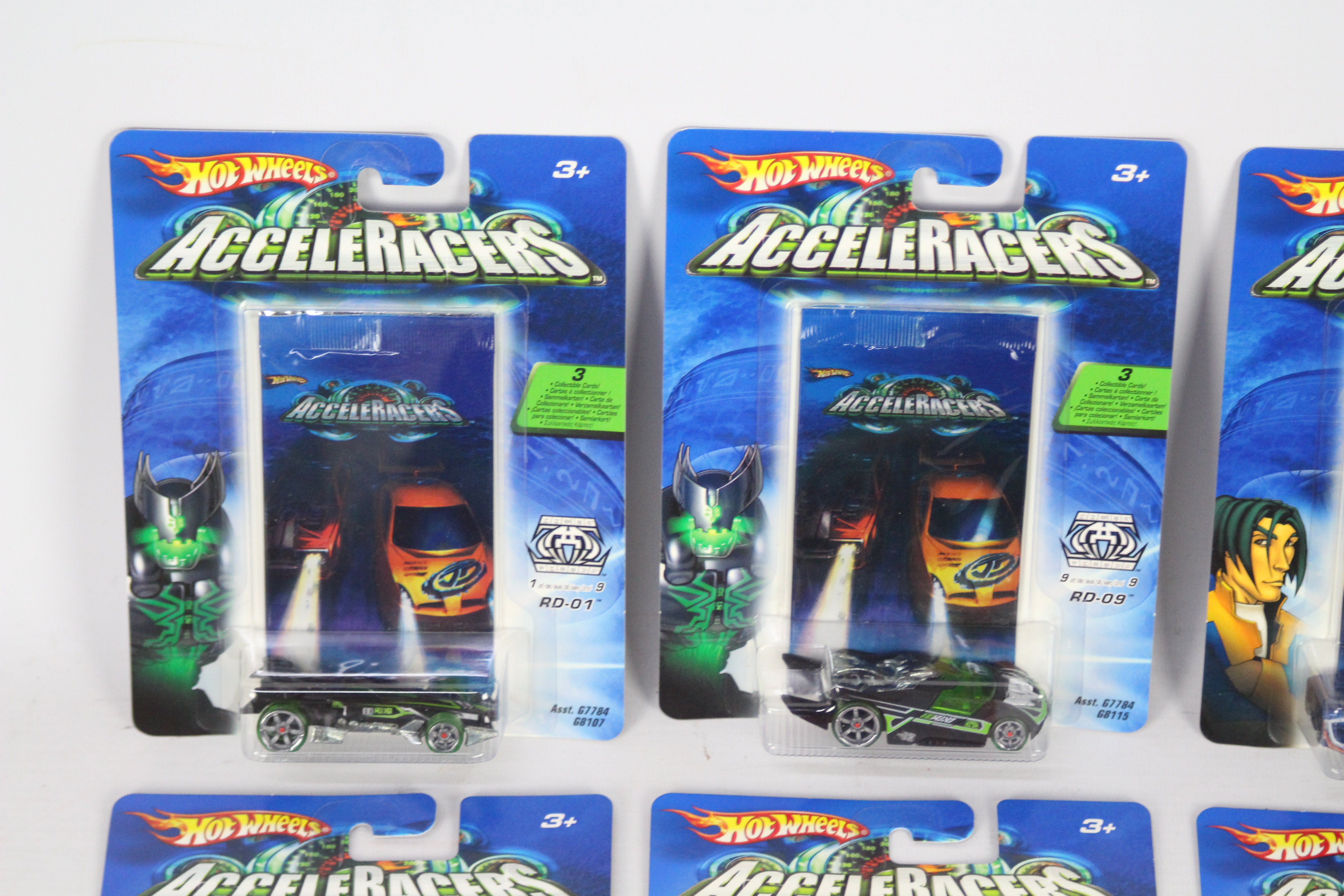 Hot Wheels - Acceleracers - 6 x unopened carded Acceleracers models from the Teku and Racing Drones - Image 2 of 3
