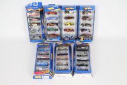 Hot Wheels - 7 x Gift Packs of five cars including Snow Patrol # 21087, Police # 50024,