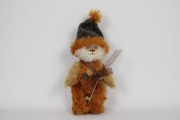 Vicki Peres Custom Teddys - A small jointed mohair bear named Pennington who was created by Vicki