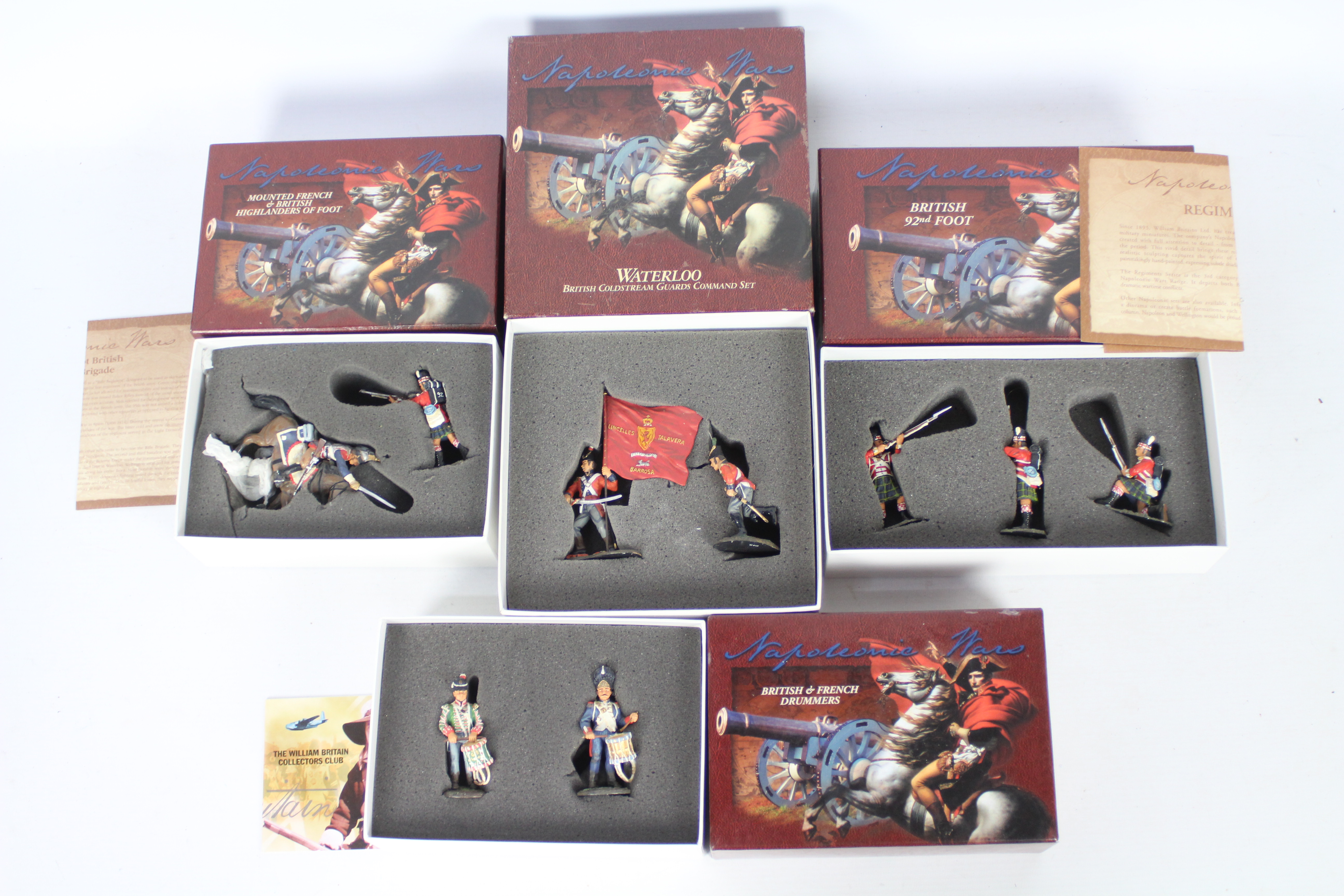 Britains - 4 x boxed sets of soldiers from the Napoleonic War series,