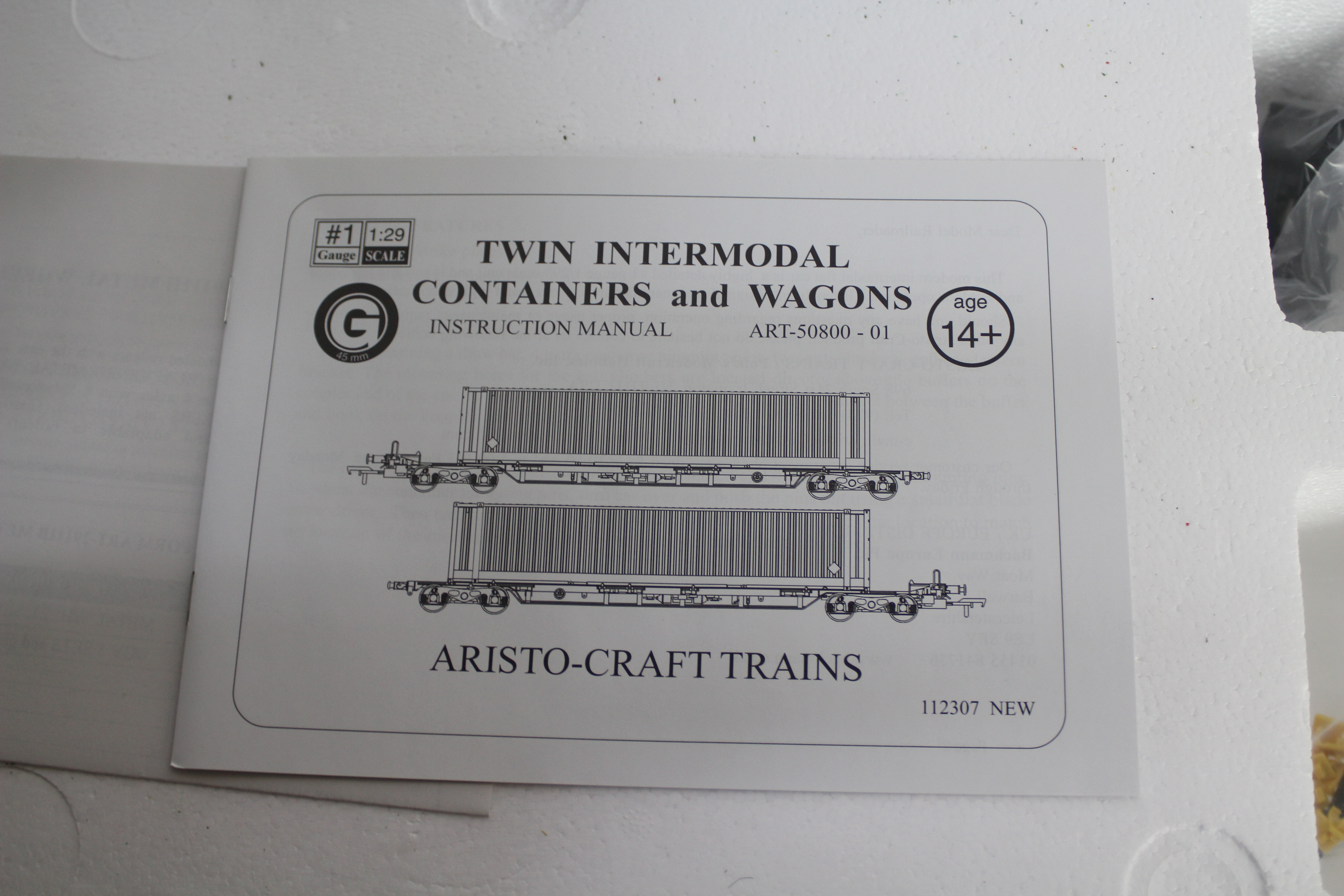 Aristo Craft - A boxed Aristo Craft ART-50801 #1 Gauge/1:29 scale Twin Intermodal Containers and - Image 6 of 6