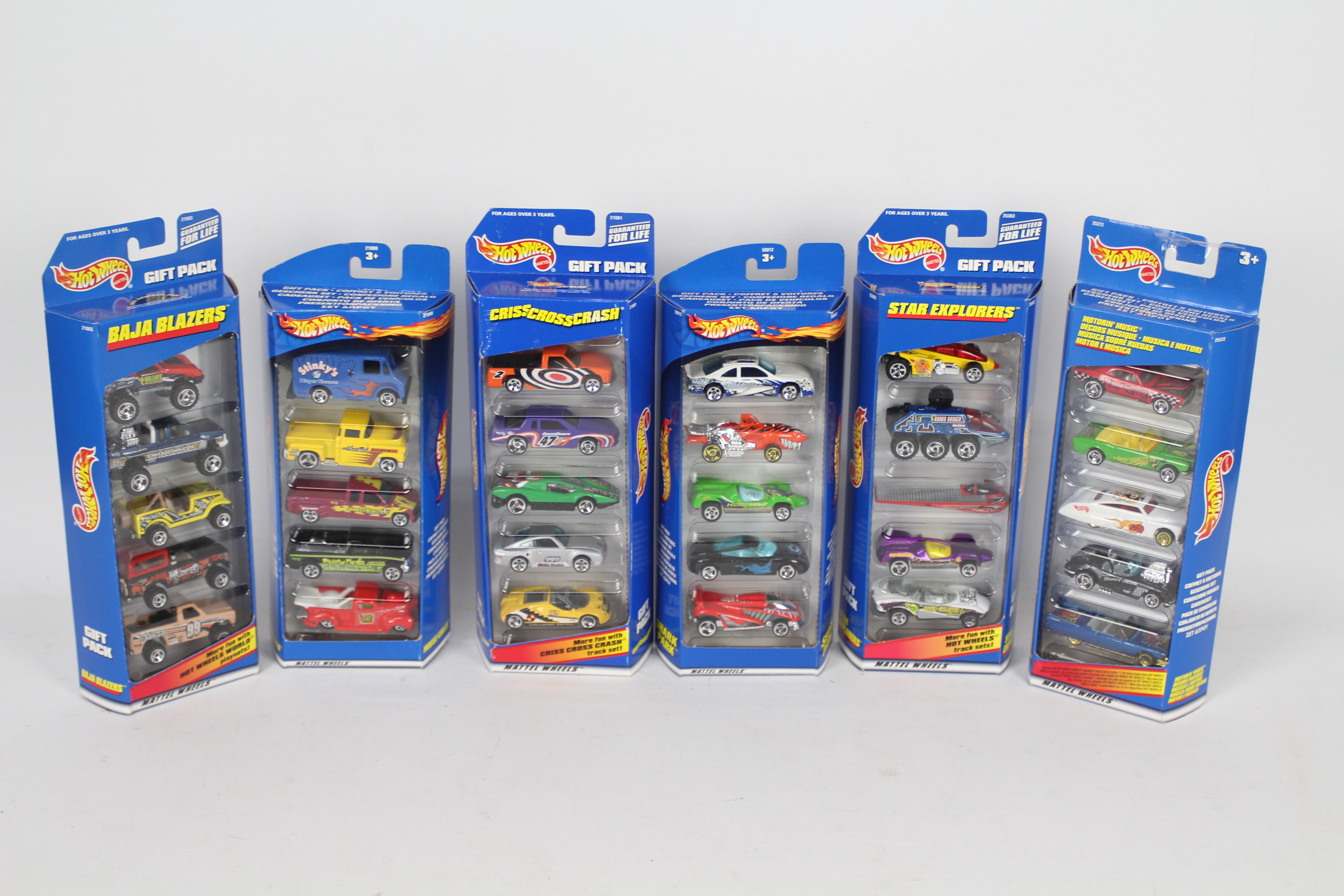 Hot Wheels - 6 x Gift Packs of five cars including House Calls truck pack # 21080,