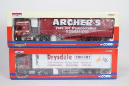 Corgi - A pair of boxed Limited Edition 1:50 scale diecast trucks from the Corgi 'Hauliers of