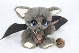 Little Bittie Bears - A 'Batrick' bat by Michelle Nunnery. Bat has glass eyes.