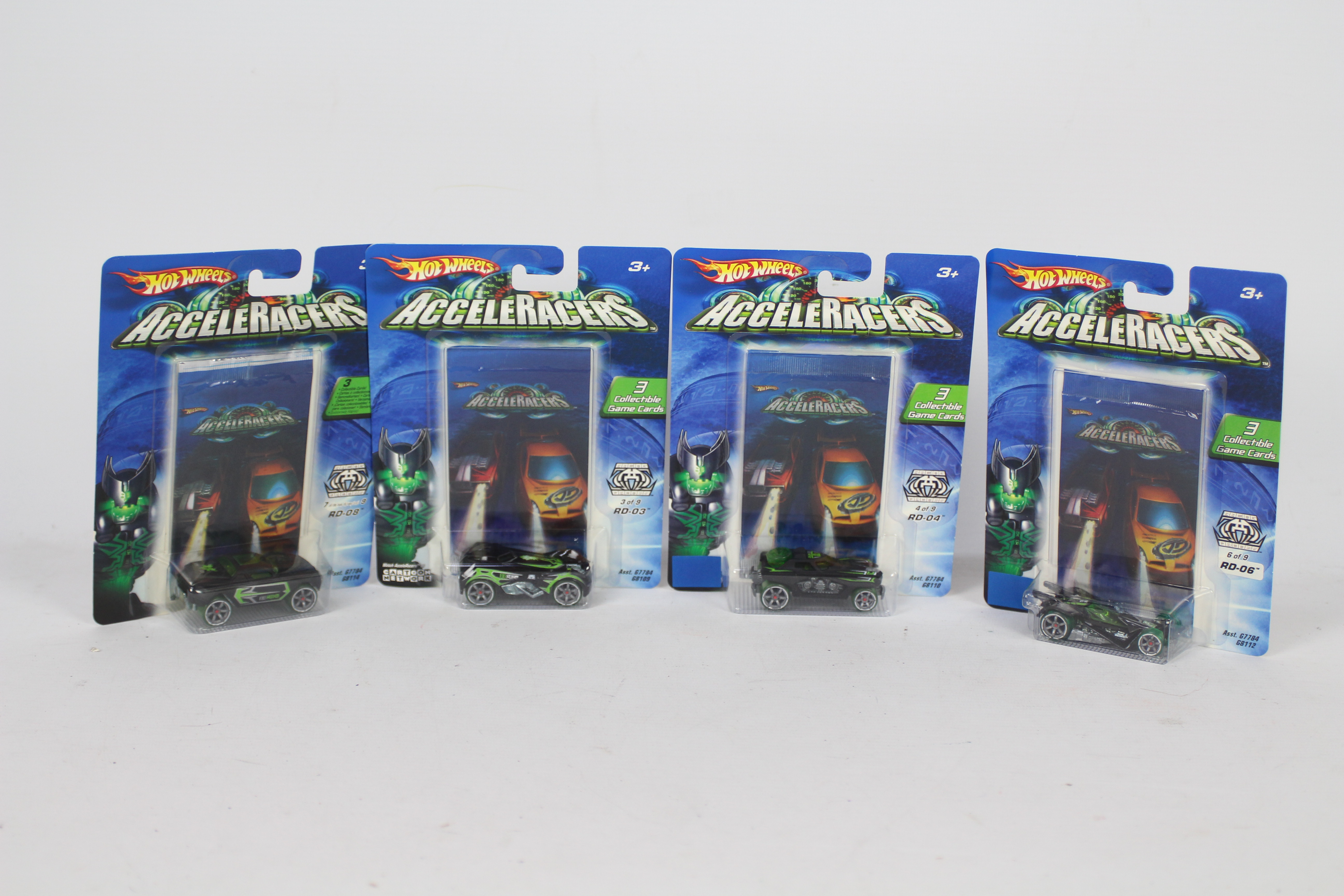 Hot Wheels - Acceleracers - 4 x unopened models from the Racing Drones range, RD-03 # G8109,