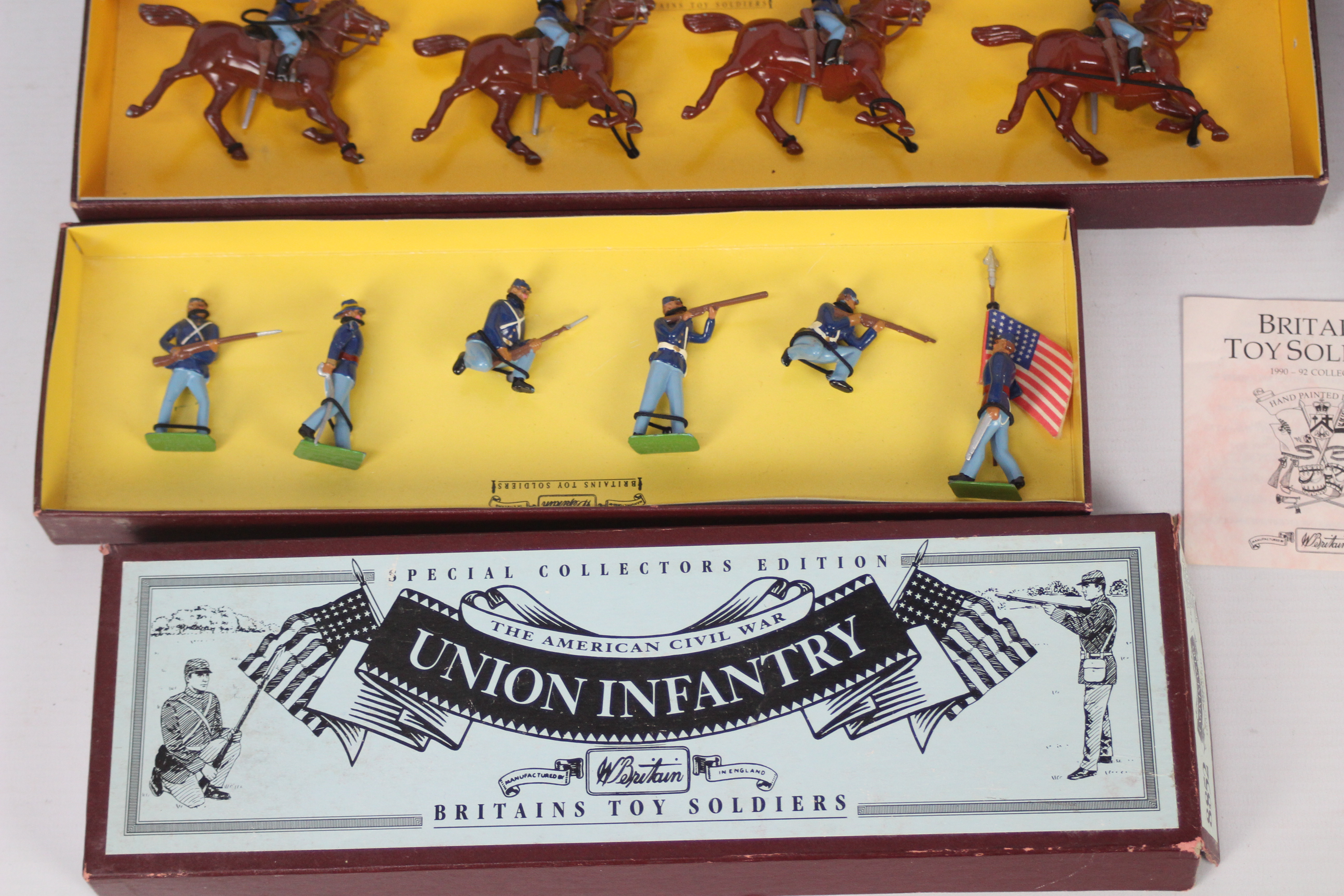 Britains - 10 x boxed sets of soldiers including Union Cavalry # 8854, Union Infantry # 8852, - Image 2 of 6