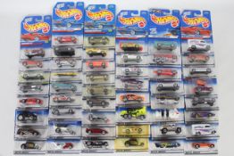 Hot Wheels - 50 x unopened models from 1997 - 1999 including Jaguar XK8 # 18221,