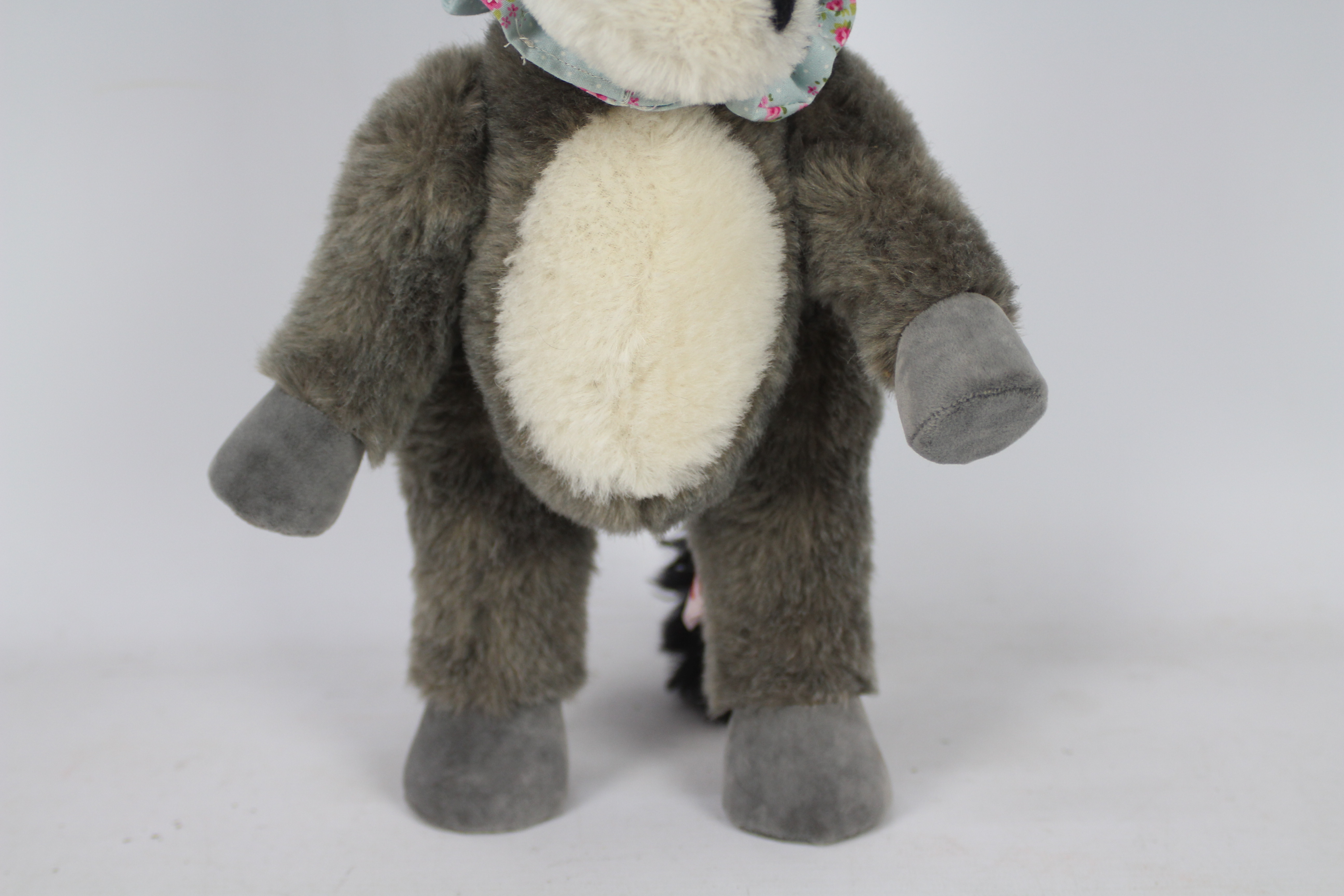 The Wild Things - A grey and black-coloured soft toy donkey. Donkey has glass eyes. - Image 3 of 7