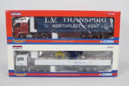 Corgi - A pair of boxed Corgi Limited Edition 1:50 scale diecast trucks from the Corgi 'Hauliers of