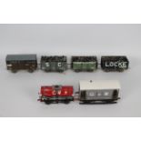 Brass Kit - A group of 6 x kit built brass and plastic construction 0 gauge wagons.