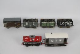 Brass Kit - A group of 6 x kit built brass and plastic construction 0 gauge wagons.