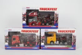 Corgi - Three boxed Corgi Limited Edition 1:50 scale diecast 'Truckfest' tractor units.