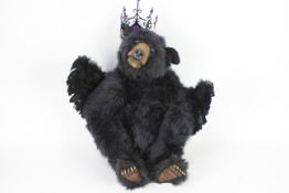 Citigo Ridge 'One Of a Kind' black bear with wings called Twilight.